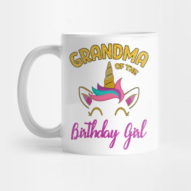 Grandma of the Unicorn Birthday Girl by Kink4on